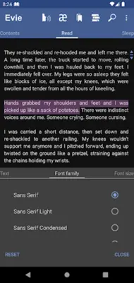 Evie - eVoice Book Reader android App screenshot 7